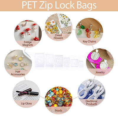 30Pcs 6 Styles PVC Anti Oxidation Resealable Bags AJEW-TA0002-27-1