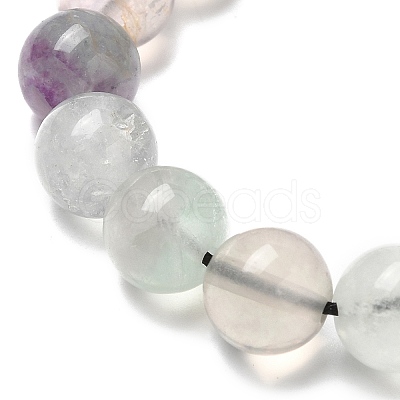 Natural Fluorite Beaded Bracelets BJEW-K228-03-1