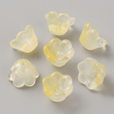 Glass Bead Caps GLAA-WH0031-73A-1