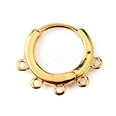 Brass Hoop Earrng Findings KK-WH0035-85C-1