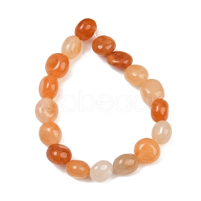 Natural Red Aventurine Beads Strands GG-CBA787B-A15-1