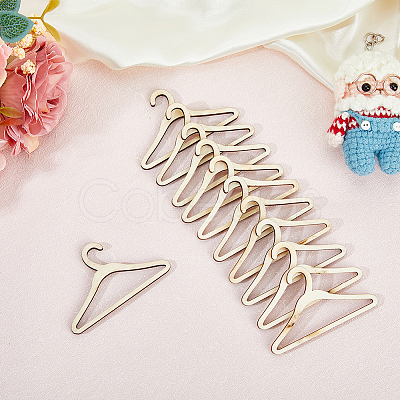 Wood Doll Clothes Hangers DOLL-WH0004-03A-1