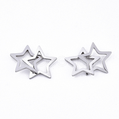 Non-Tarnish 201 Stainless Steel Linking Rings X-STAS-N091-130-1