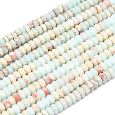Synthetic ShouShan Stone Beads Strands G-P575-A51-4x2mm-1