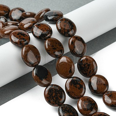 Natural Mahogany Obsidian Beads Strands G-K365-B09-03-1