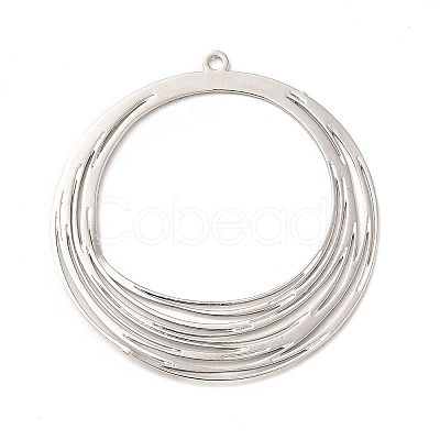 Rack Plating Brass Filigree Big Pendants KKC-T001-22P-1