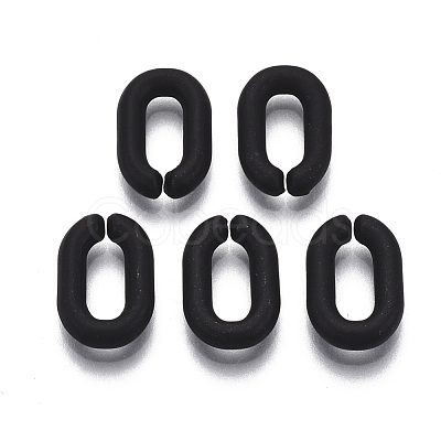 Spray Painted CCB Plastic Linking Rings CCB-R104-12A-01-1