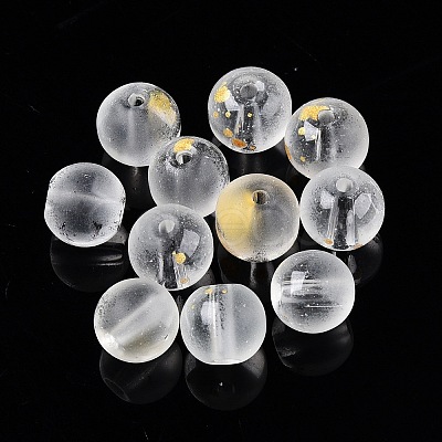 Frosted Baking Paint Glass Beads LS-DGLA-N005-8mm-01-1