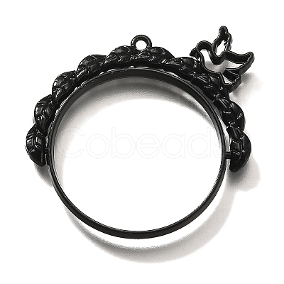 Alloy Open Back Bezel Pendants PALLOY-I223-03EB-1