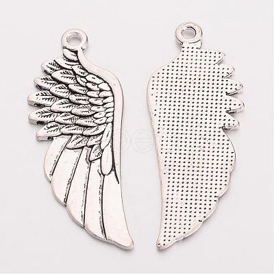 Tibetan Style Alloy Wing Large Pendants EAAA036Y-NF-1