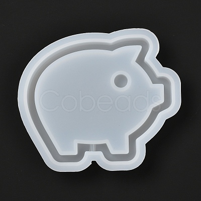 DIY Pig Shaker/Quicksand Jewelry Silicone Molds DIY-I057-12-1