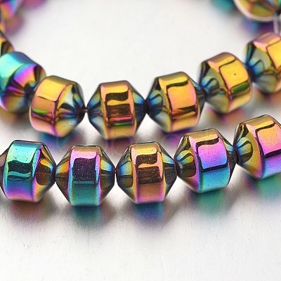Electroplate Non-magnetic Synthetic Hematite Bead Strands G-F300-31B-02-1