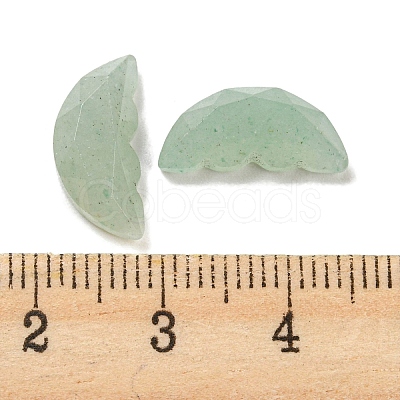 Natural Green Aventurine Butterfly Wing Cabochons G-D078-02D-1