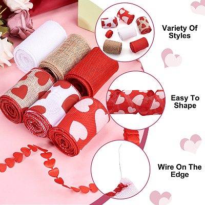 14M 7 Styles Polyester Ribbon SRIB-BT0001-02-1