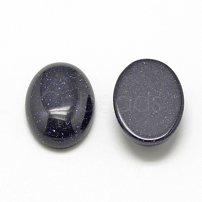 Synthetic Blue Goldstone Cabochons X-G-R415-13x18-34-1