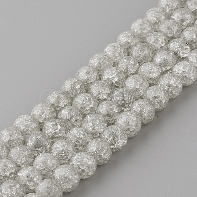 Synthetic Crackle Quartz Beads Strands X-GLAA-S134-8mm-09-1