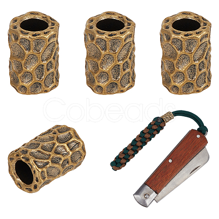 4Pcs Brass EDC European Beads KK-FG0001-36A-1