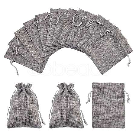 25Pcs Burlap Packaging Pouches Drawstring Bags ABAG-FP0001-02-1