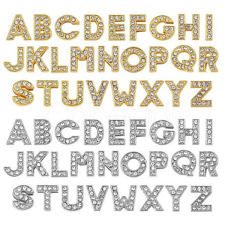 2 Sets 2 Styles Eco-Friendly Zinc Alloy Slide Charms ALRI-SZ0001-02-1