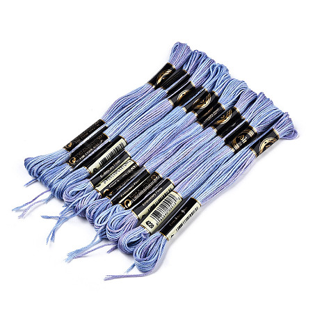 10 Skeins 6-Ply Polyester Embroidery Floss OCOR-K006-A69-1