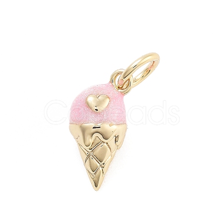 Rack Plating Brass Enamel Charms X1-KK-G512-19C-G-1