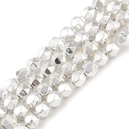 Electroplated Synthetic Non-Magnetic Hematite Beads Strands G-U003-09-1