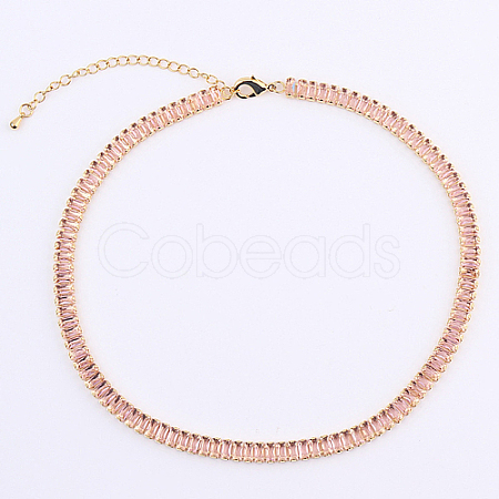 Cubic Zirconia Classic Tennis Necklace HW0475-07-1