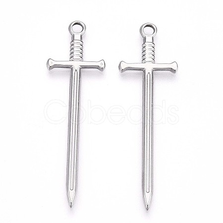 Non-Tarnish 304 Stainless Steel Pendants STAS-N098-135P-1