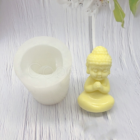 Buddha Shape Candle DIY Food Grade Silicone Statue Molds PW-WG48218-02-1