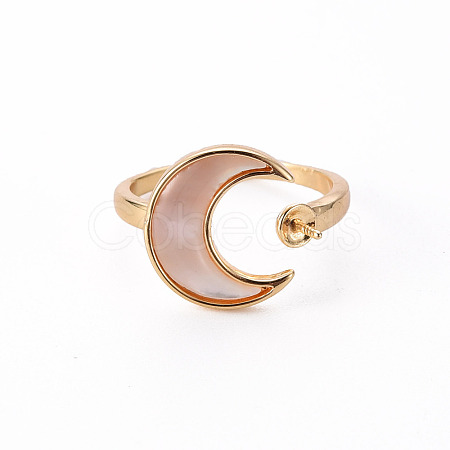 Brass Peg Bails Cuff Finger Ring Settings X-KK-T062-70G-NF-1