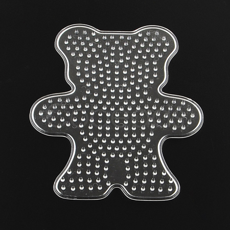 Bear ABC Plastic Pegboards used for 5x5mm DIY Fuse Beads X-DIY-Q009-29-1