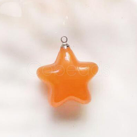 Opaque Acrylic Star Charms SACR-TAC0003-02A-1