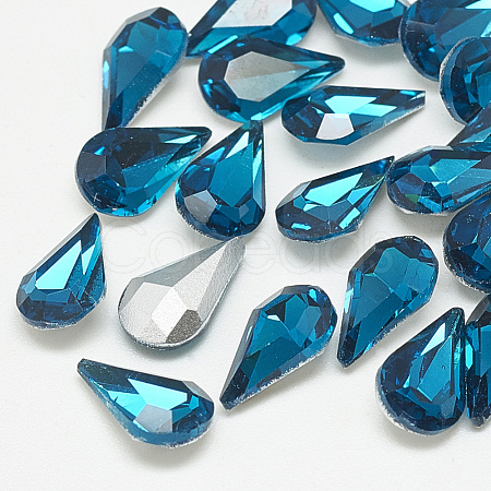 Pointed Back Glass Rhinestone Cabochons RGLA-T082-5x8mm-14-1