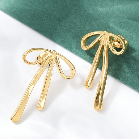 304 Stainless Steel Stud Earrings EJEW-S227-30G-09-1