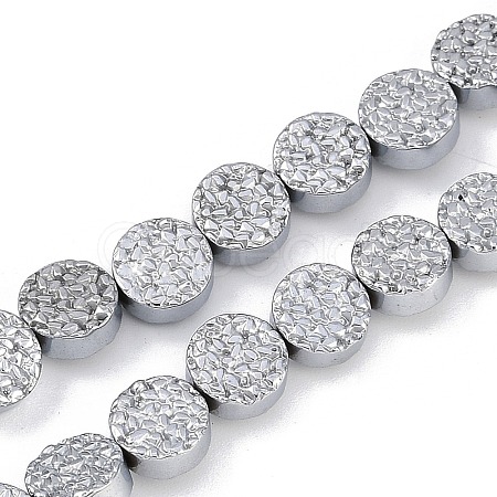 Electroplated Synthetic Non-magnetic Hematite Beads Strands G-H072-F01-01B-1