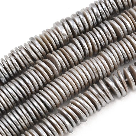 Electroplated Shell Pearl Beads Strands BSHE-B009-E01-2x11mm-A-1