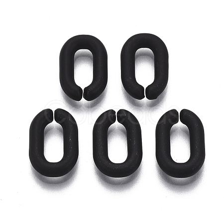 Spray Painted CCB Plastic Linking Rings CCB-R104-12A-01-1
