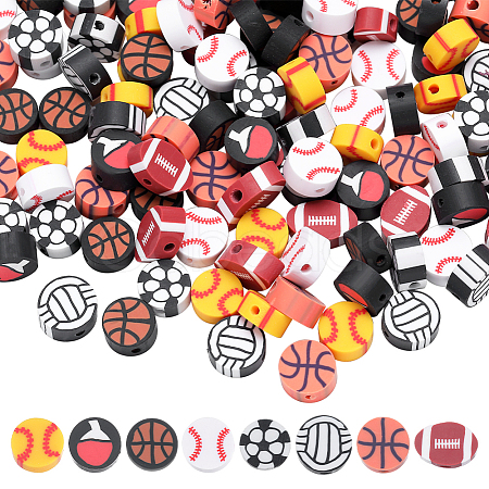 160Pcs 8 Style Handmade Polymer Clay Beads CLAY-SC0001-59-1