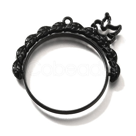 Alloy Open Back Bezel Pendants PALLOY-I223-03EB-1