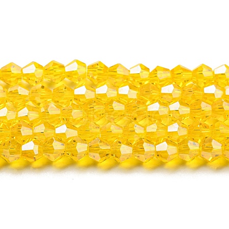 Transparent Electroplate Glass Beads Strands EGLA-A039-T2mm-A22-1