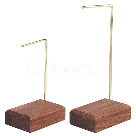 Fingerinspire 2 Pcs 2 Styles Iron Earring Display Stands EDIS-FG0001-35-1