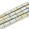 Electroplate Non-magnetic Synthetic Hematite Beads Strands G-T061-137B-1