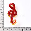 Handmade Gold Sand Lampwork Big Pendants LAMP-T023-08-4