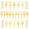 SUPERDANT 6Pcs 6 Style Acrylic Cake Insert Card Decoration BAKE-SD0001-03-1