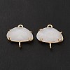 K9 Glass Connector Charms KK-E071-24KCG-03-2