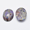 Brass Line Regalite/Imperial Jasper/Sea Sediment Jasper Cabochons X-G-E464-42B-2