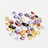 Mixed Grade A Square Shaped Cubic Zirconia Pointed Back Cabochons X-ZIRC-M004-3x3mm-2
