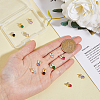 DICOSMETIC 12PCS 6Colors Brass Micro Pave Cubic Zirconia Charms KK-DC0003-72-3