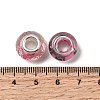 Printed Transparent Resin European Beads RESI-C063-03I-3