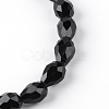 Transparent Glass Bead Strands X-GLAA-R024-6x8mm-12-2